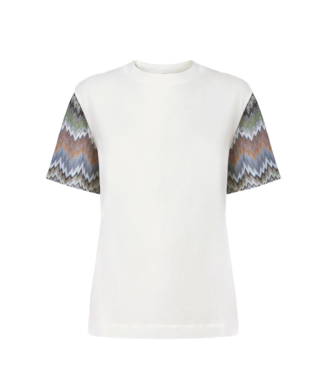 MISSONI Белая хлопковая футболка, фото 1