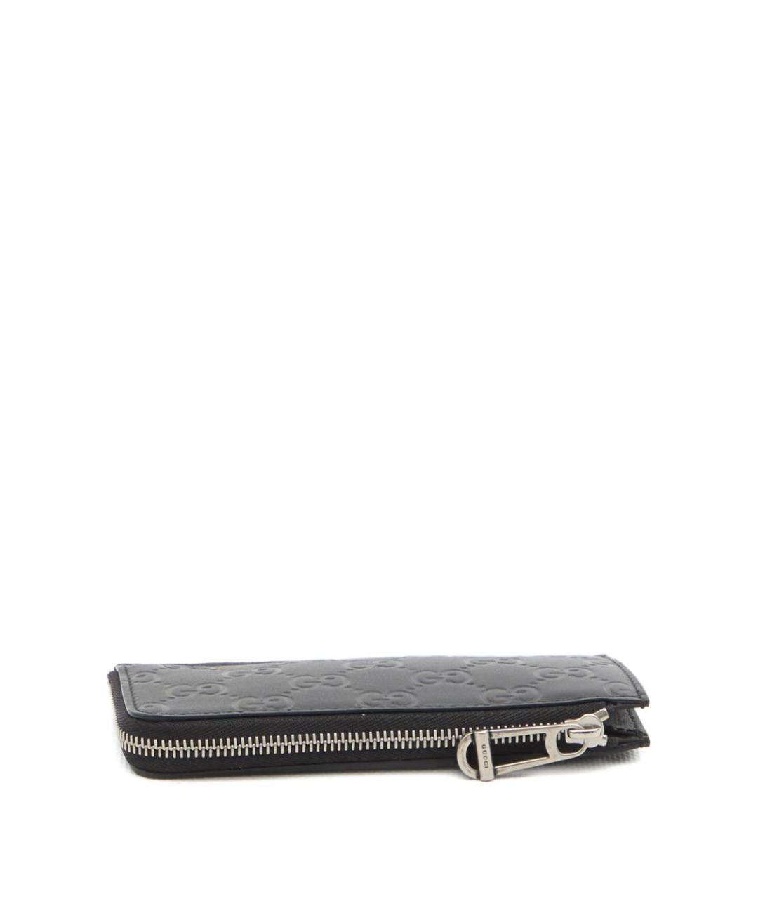 GUCCI Антрацитовый кожаный кошелек, фото 2