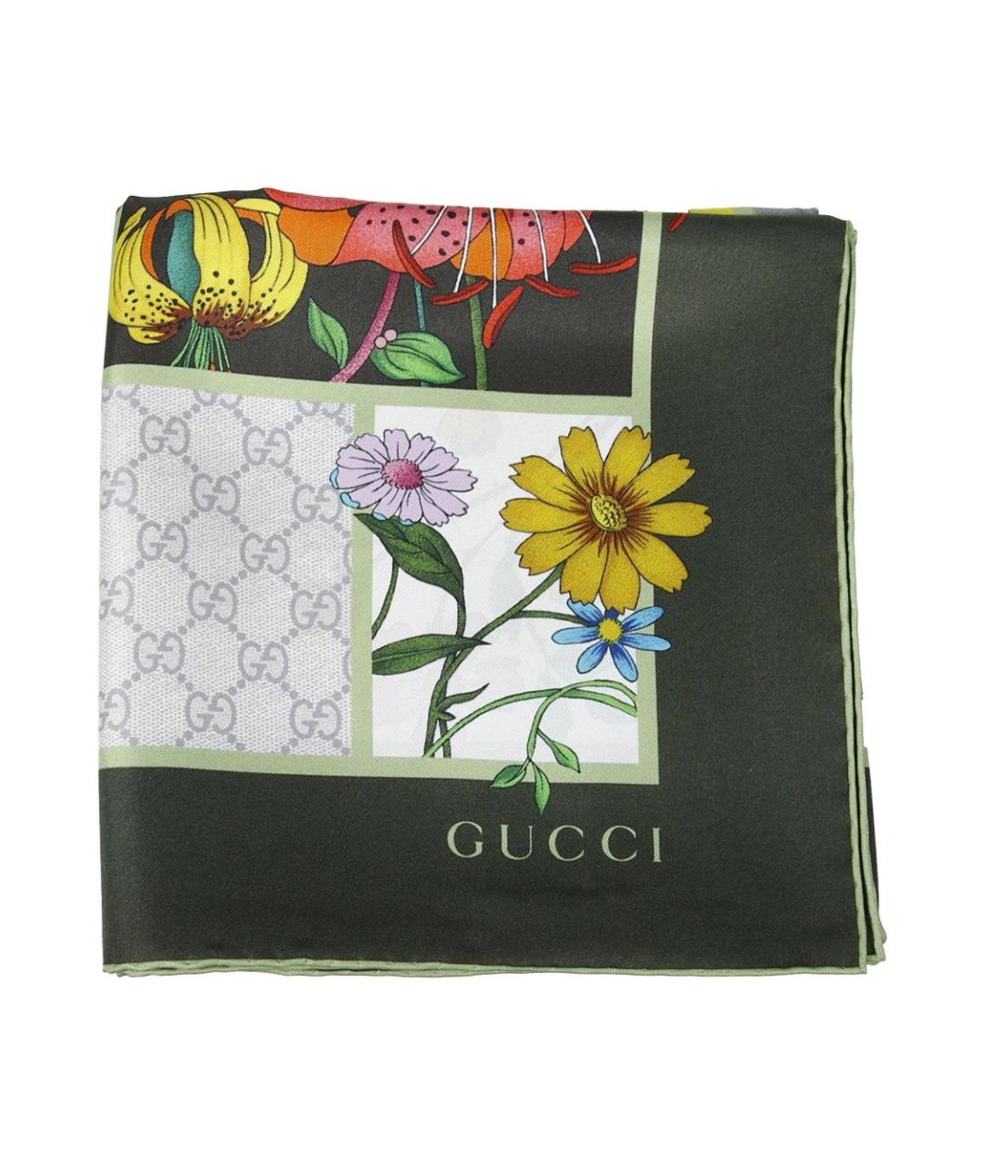 GUCCI Мульти шелковый платок, фото 1