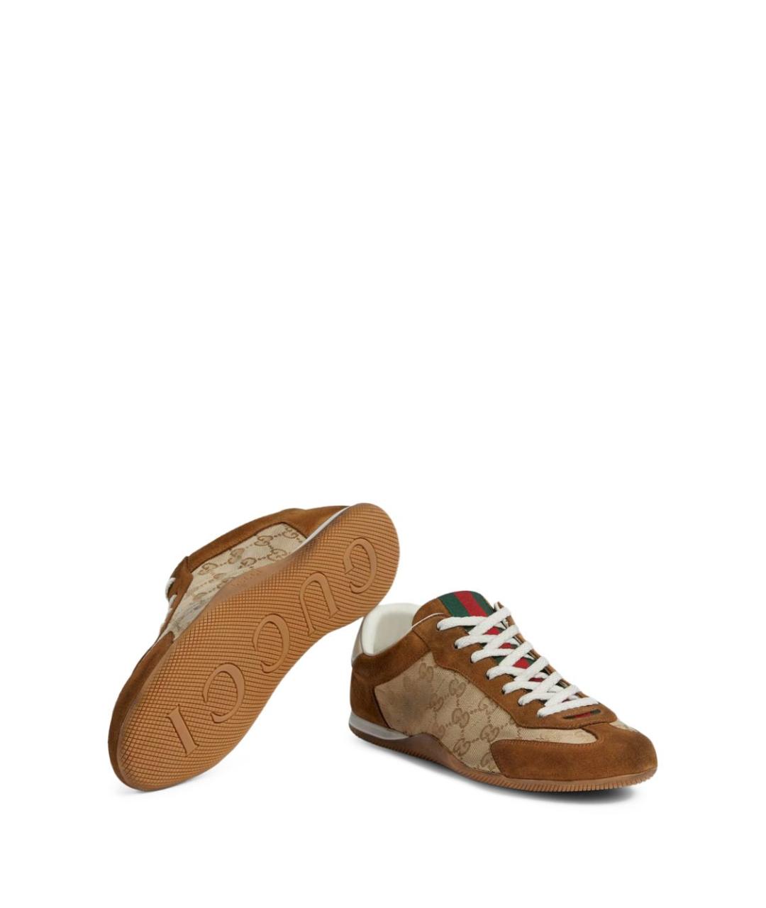 GUCCI Кожаные низкие кроссовки / кеды, фото 5