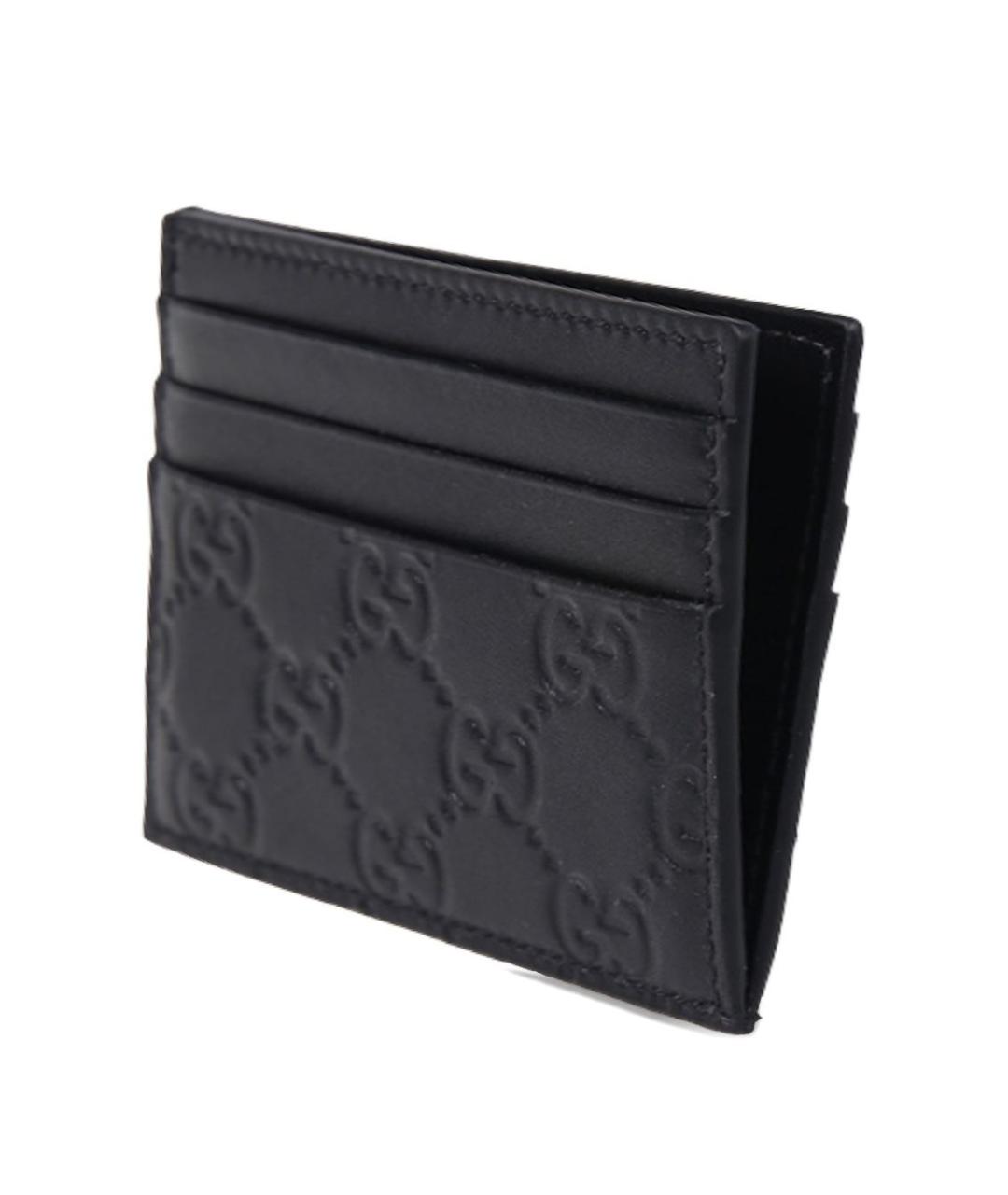 GUCCI Черный кожаный кардхолдер, фото 4