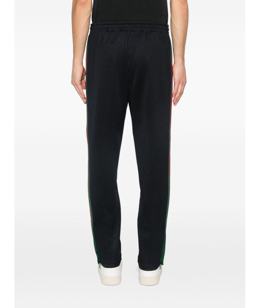 GUCCI Черные полиэстеровые повседневные брюки, фото 4