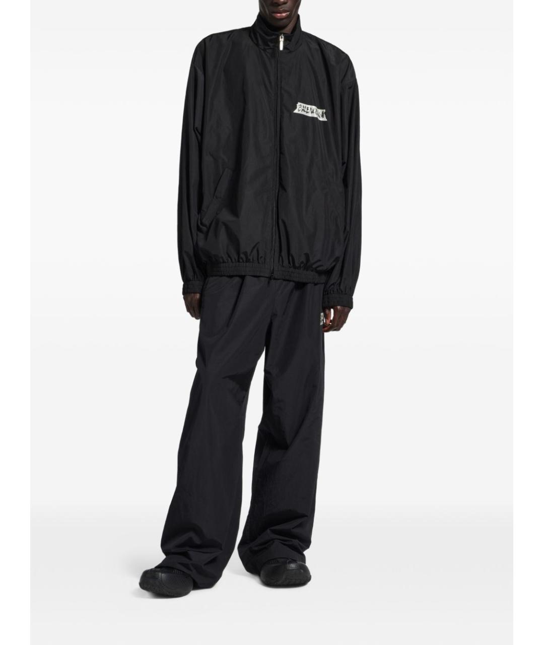 BALENCIAGA Черная хлопковая куртка, фото 2