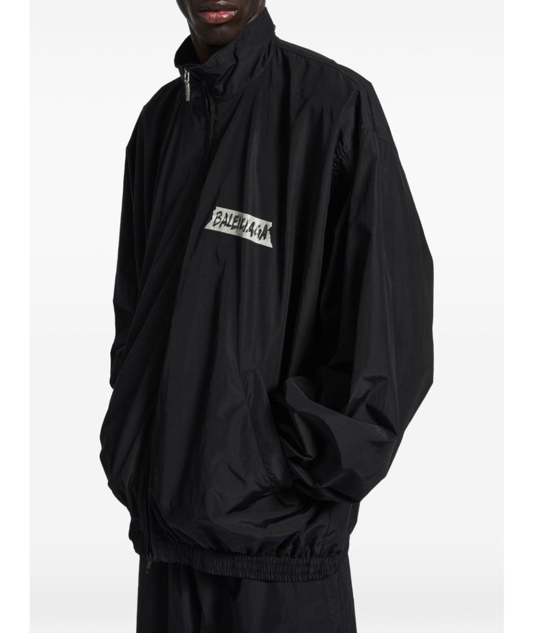 BALENCIAGA Черная хлопковая куртка, фото 4