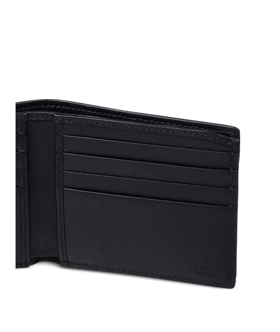 GUCCI Черный кожаный кошелек, фото 4