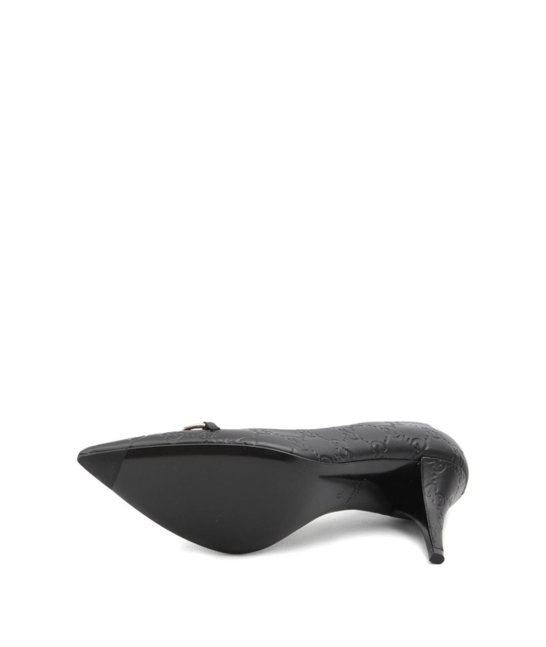 GUCCI Черные кожаные туфли, фото 3