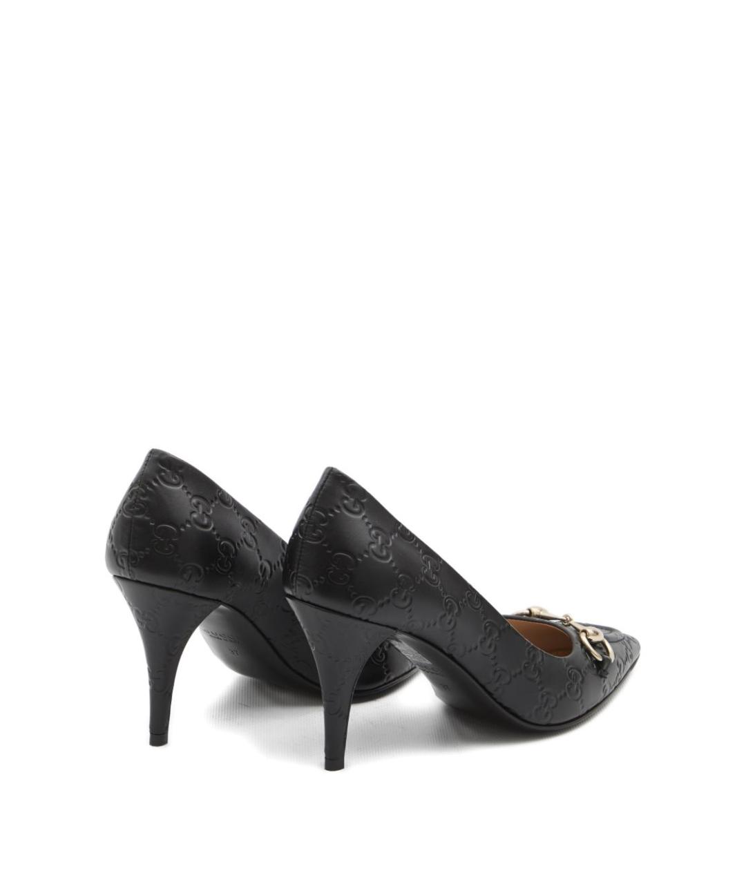 GUCCI Черные кожаные туфли, фото 2