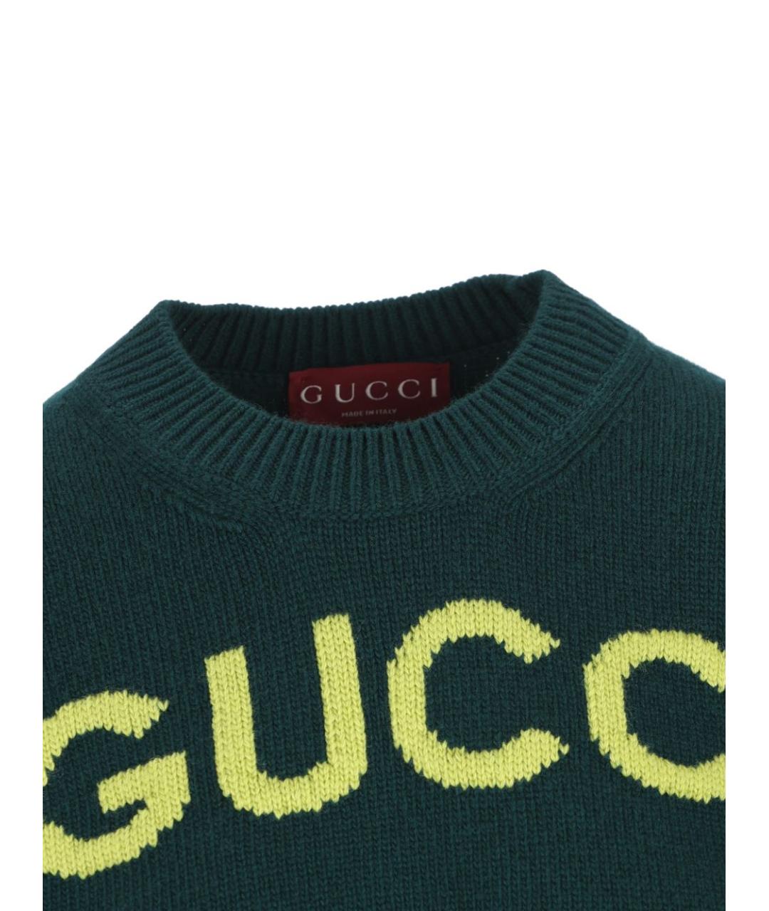 GUCCI Зеленая футболка, фото 2
