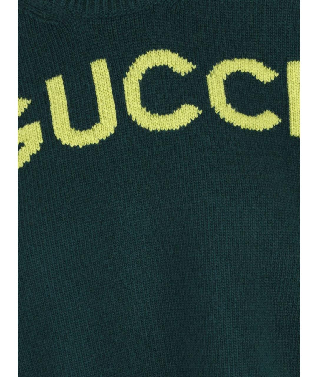 GUCCI Зеленая футболка, фото 4