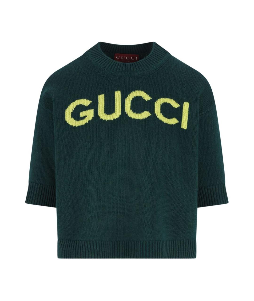 GUCCI Зеленая футболка, фото 1
