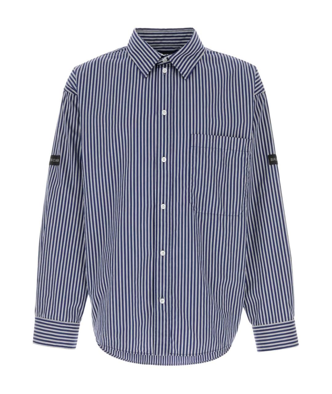 BALENCIAGA Синяя хлопковая куртка, фото 1