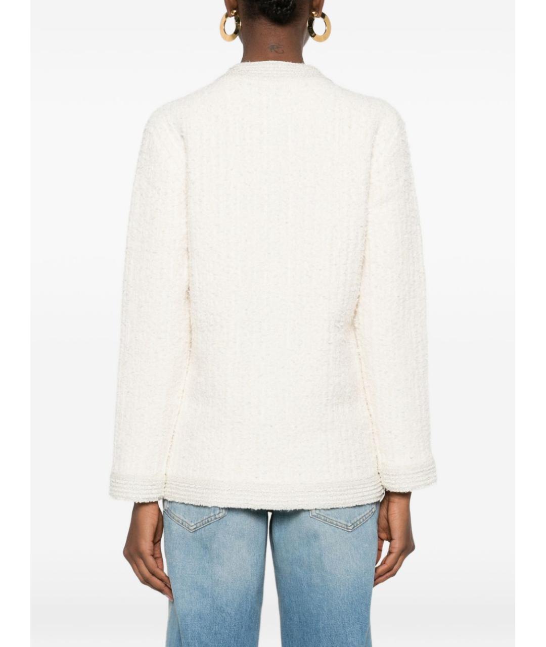 GUCCI Белый шерстяной жакет/пиджак, фото 3