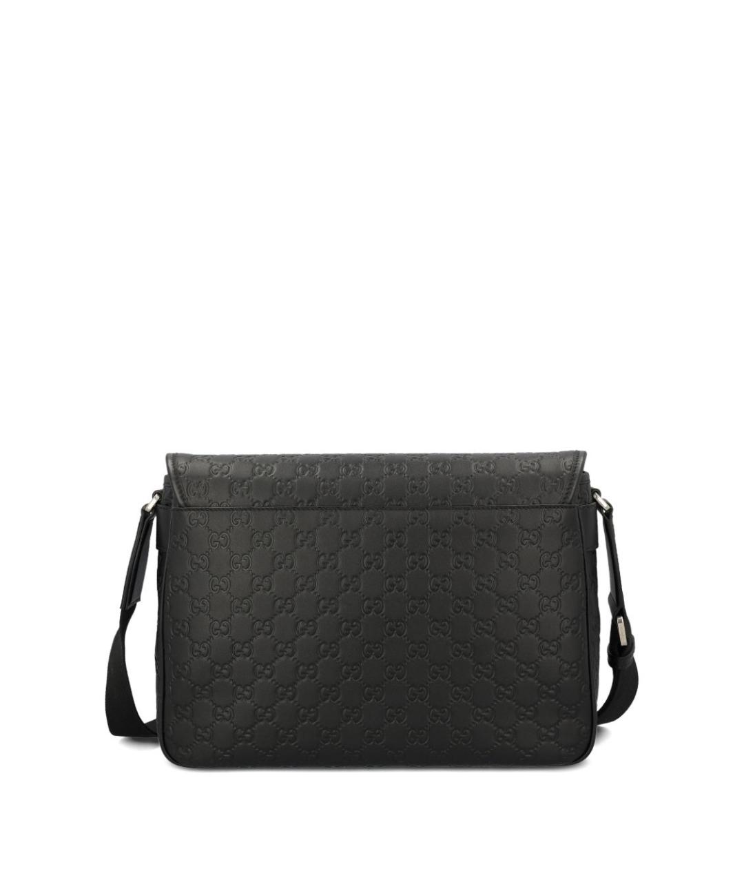 GUCCI Черная кожаная сумка на плечо, фото 4