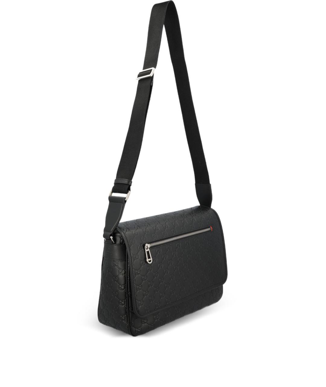 GUCCI Черная кожаная сумка на плечо, фото 2