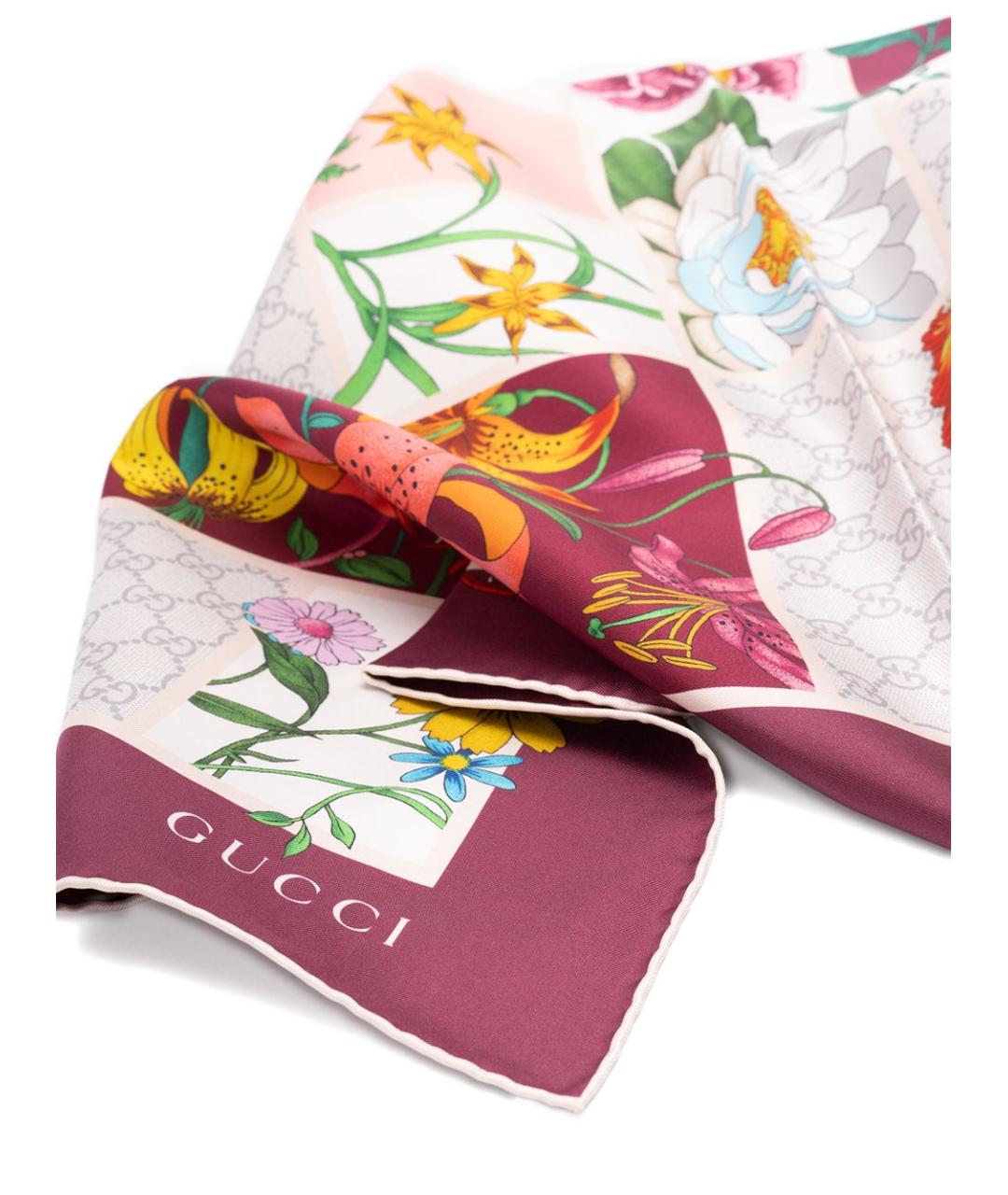 GUCCI Мульти шелковый шарф, фото 2