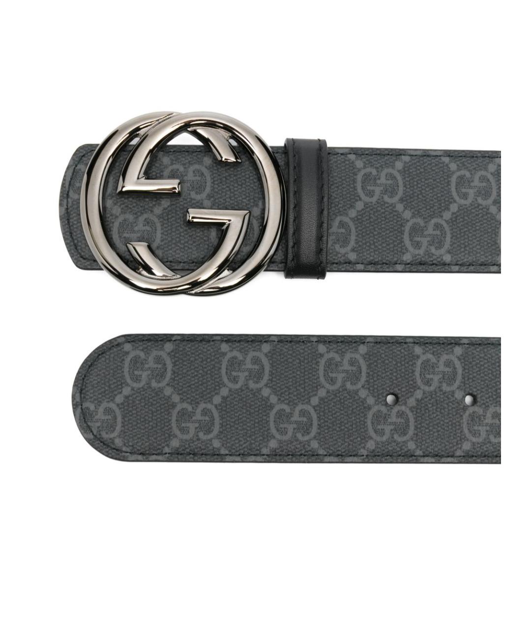 GUCCI Черный ремень, фото 2