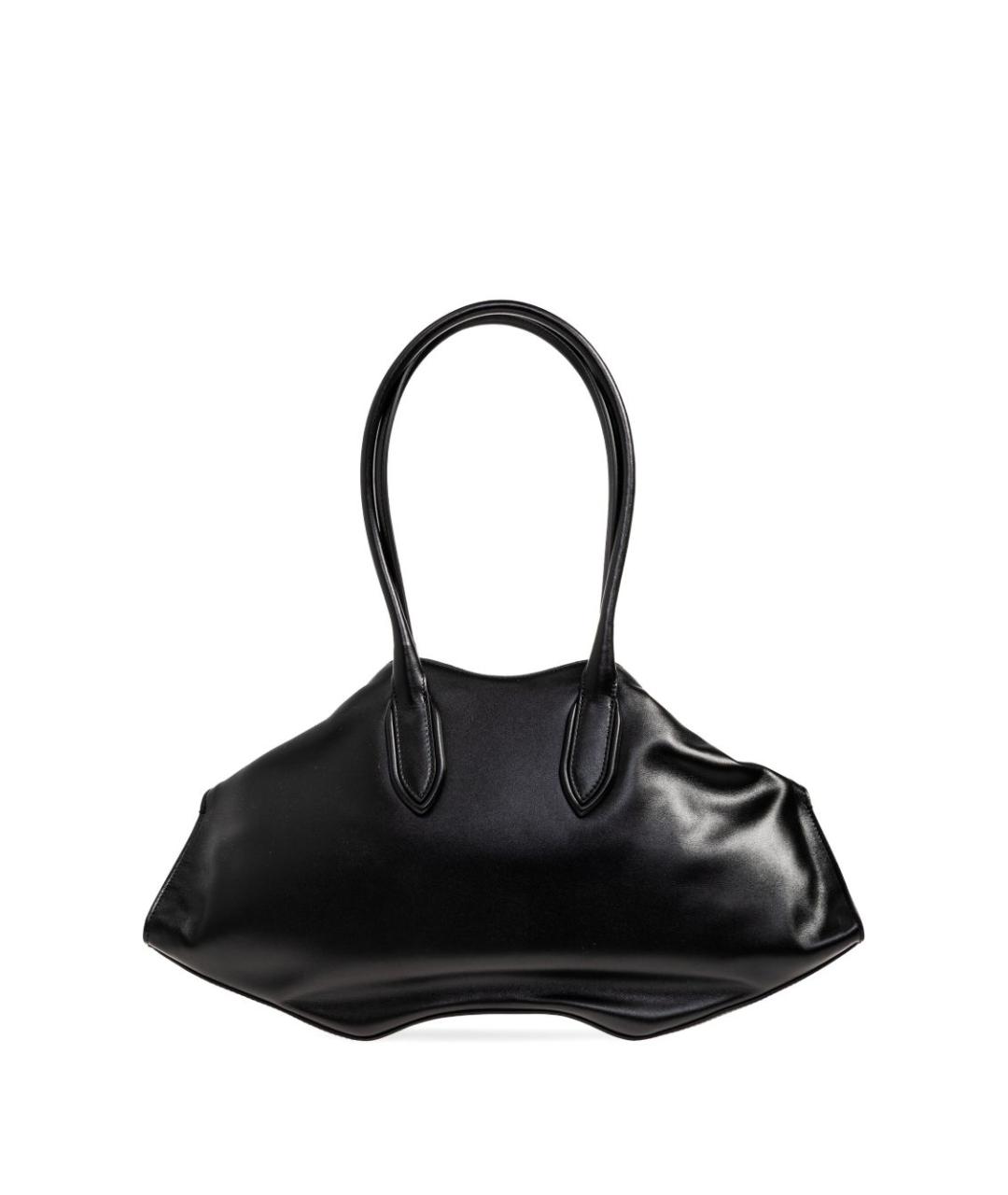 ALEXANDER MCQUEEN Черная кожаная сумка тоут, фото 2