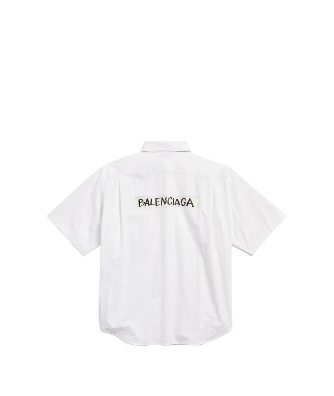 BALENCIAGA Белая хлопковая кэжуал рубашка, фото 2