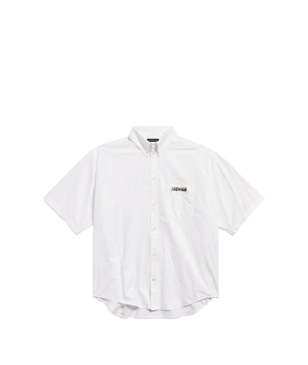 BALENCIAGA Белая хлопковая кэжуал рубашка, фото 1