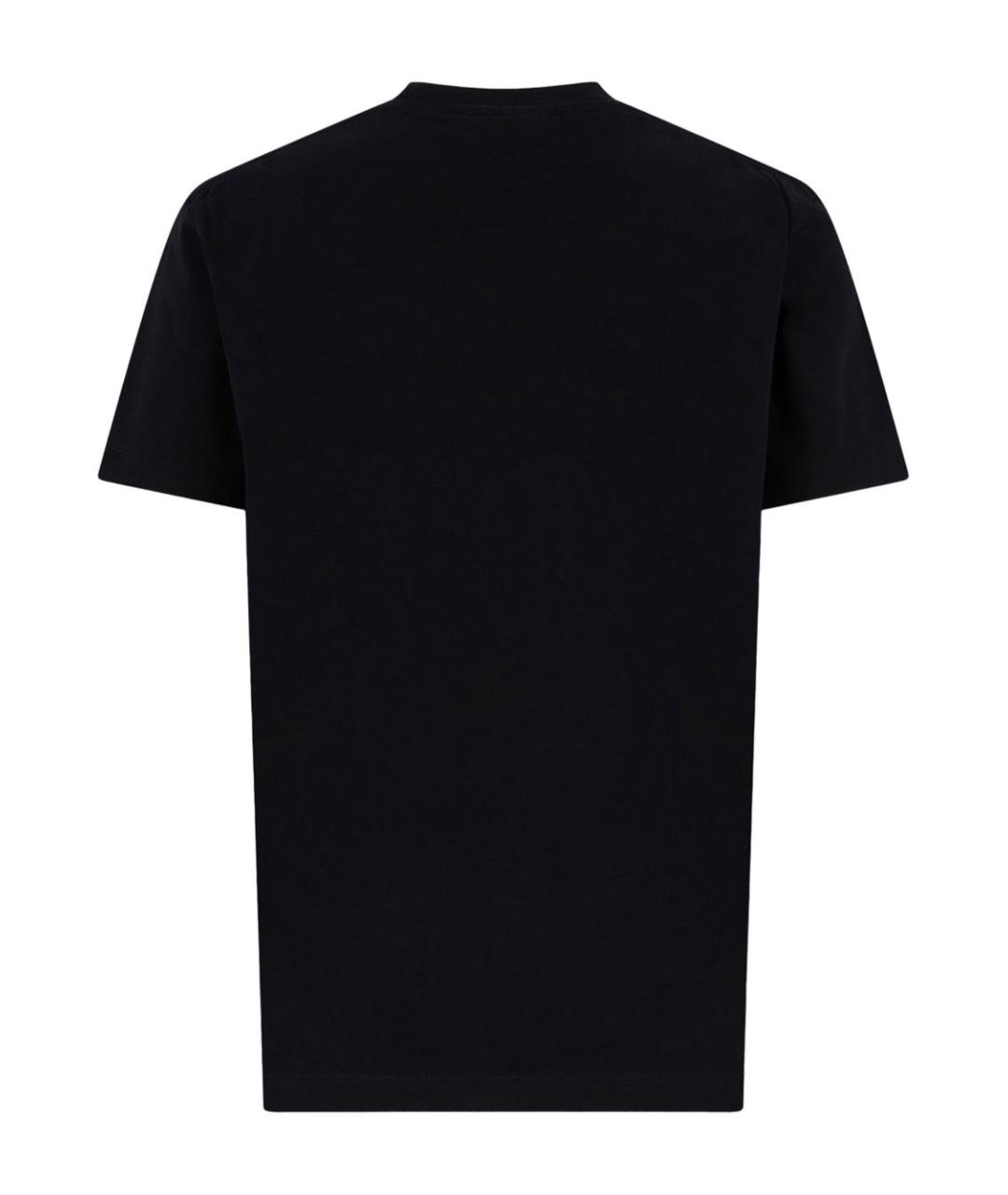 DSQUARED2 Черная хлопковая футболка, фото 2