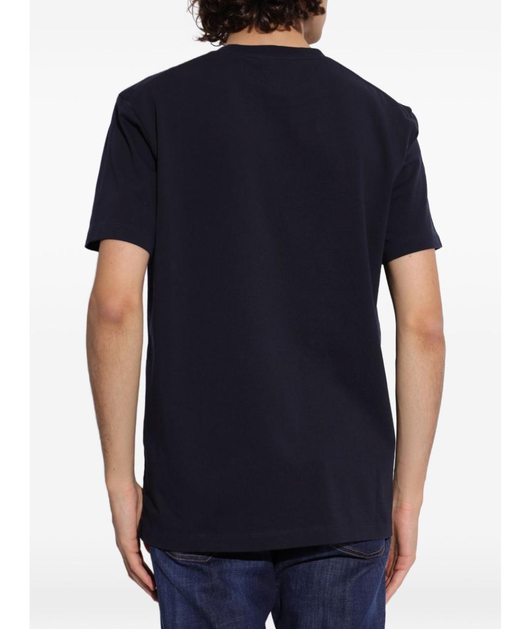 DSQUARED2 Темно-синяя хлопковая футболка, фото 5