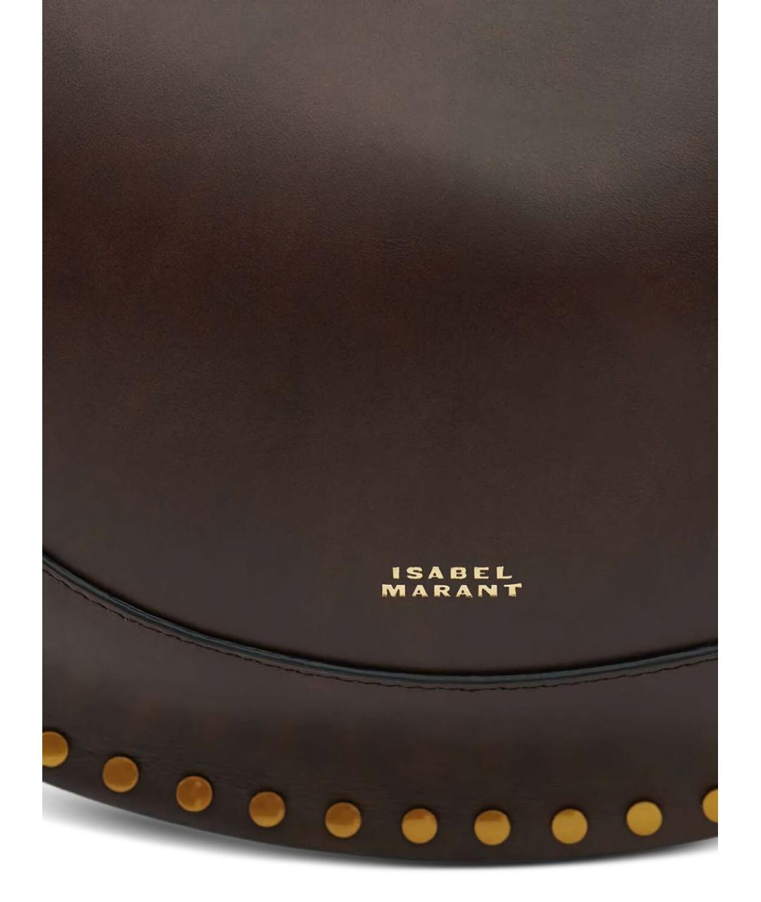 ISABEL MARANT Коричневая кожаная сумка через плечо, фото 3
