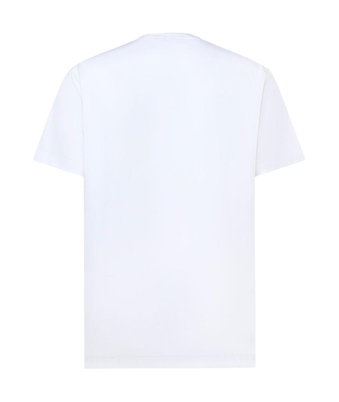 DSQUARED2 Белая хлопковая футболка, фото 2