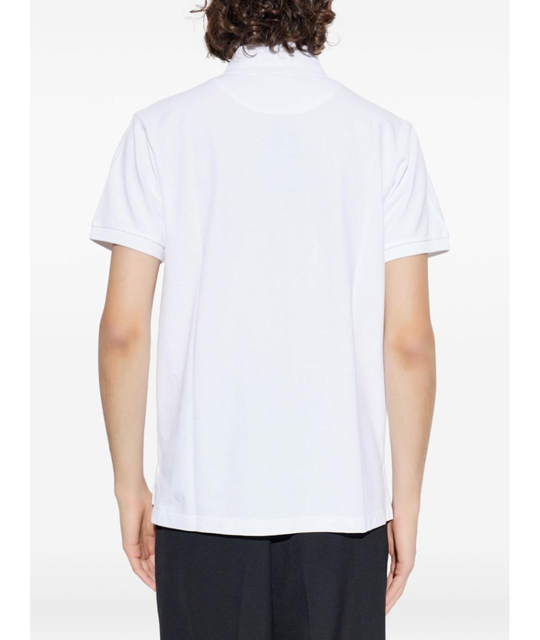 ETRO Белое хлопковое поло с коротким рукавом, фото 2