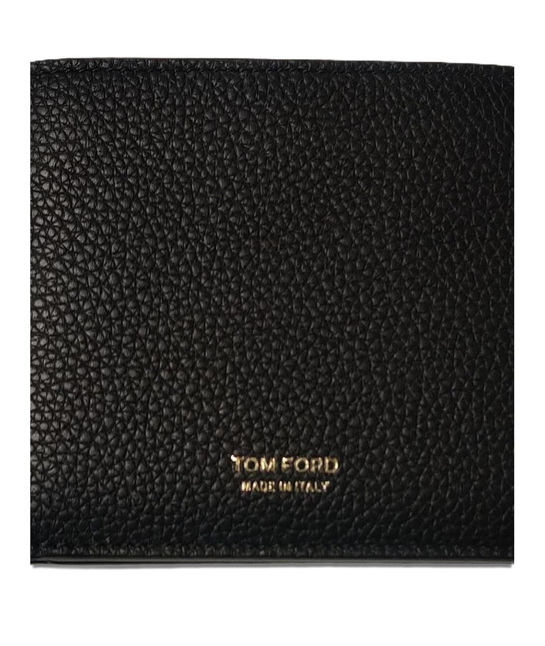 TOM FORD Черный кожаный кошелек, фото 2