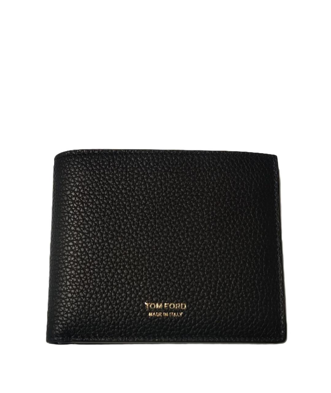 TOM FORD Черный кожаный кошелек, фото 1