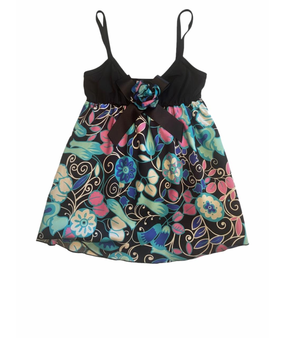 BLUGIRL Черная шелковая блузы, фото 1