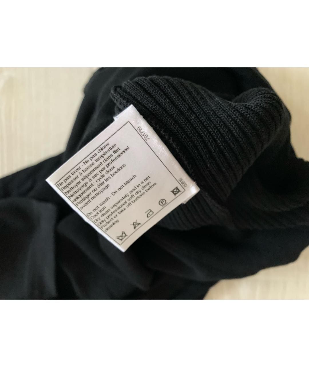 CHANEL Черное хлопко-эластановое повседневное платье, фото 7