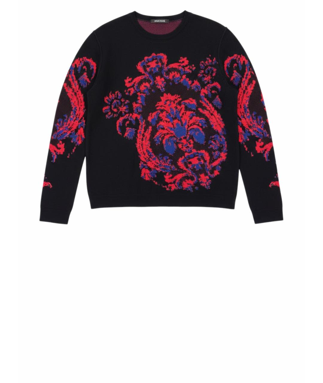 ROBERTO CAVALLI Черный вискозный джемпер / свитер, фото 3