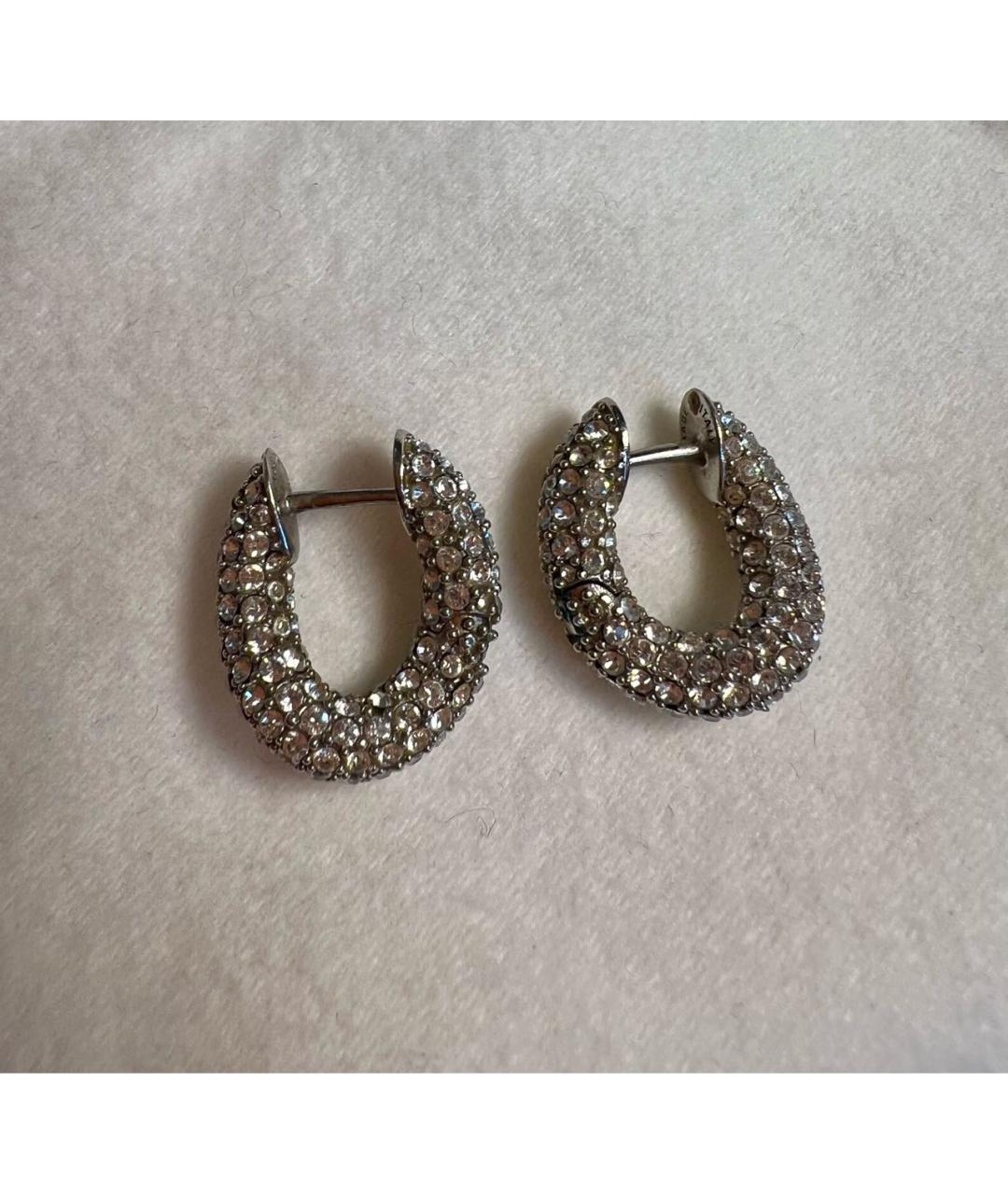 BALENCIAGA Серебряные латунные серьги, фото 2