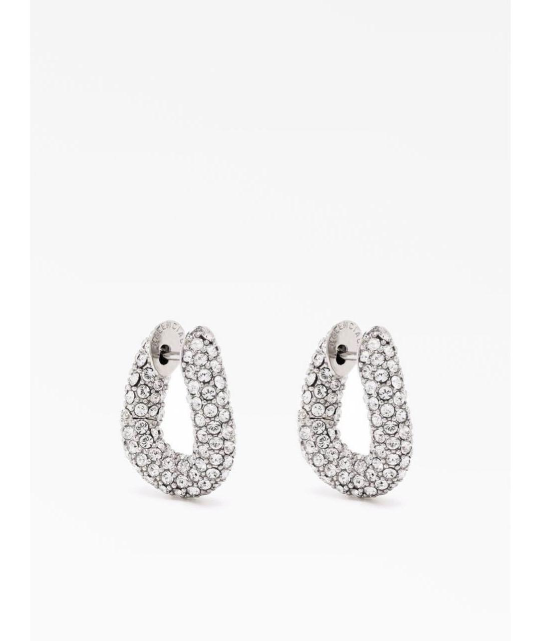 BALENCIAGA Серебряные латунные серьги, фото 5