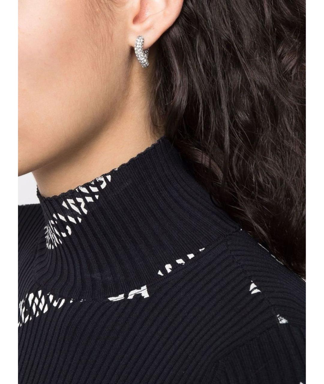 BALENCIAGA Серебряные латунные серьги, фото 6