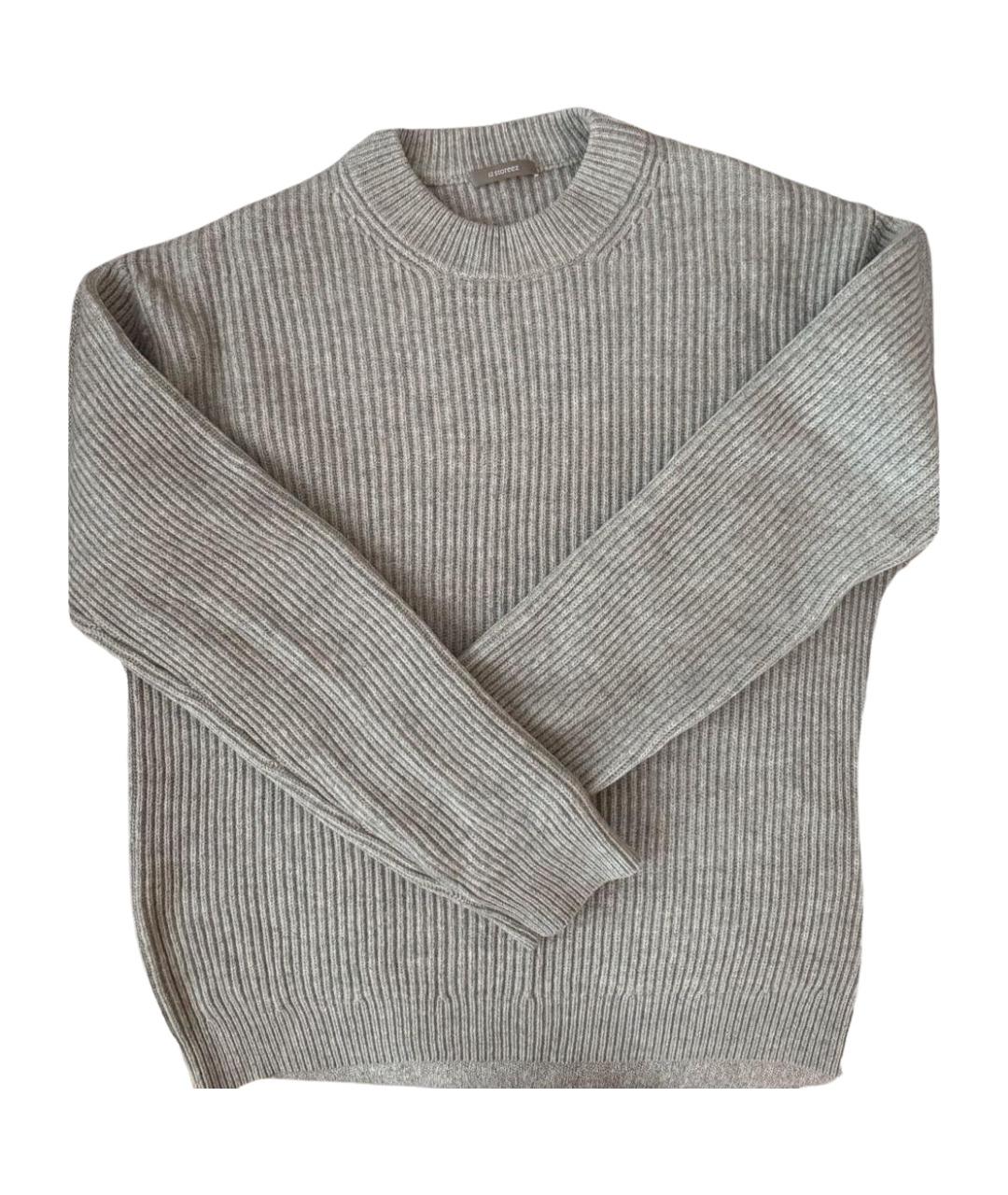 12 STOREEZ Серый шерстяной джемпер / свитер, фото 1