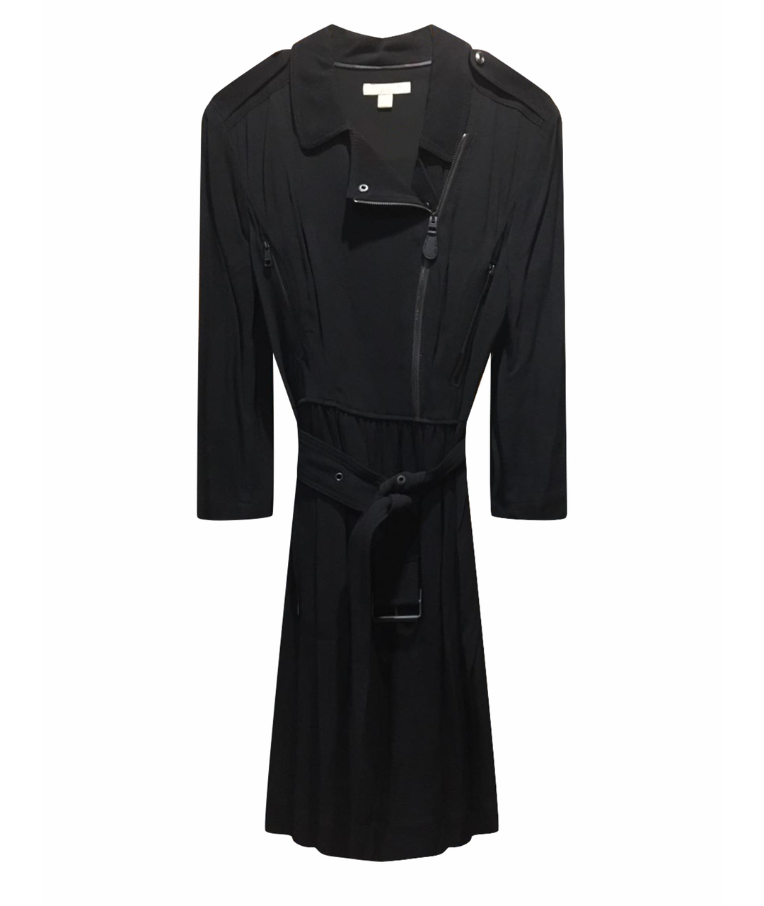 BURBERRY Черное вискозное повседневное платье, фото 1