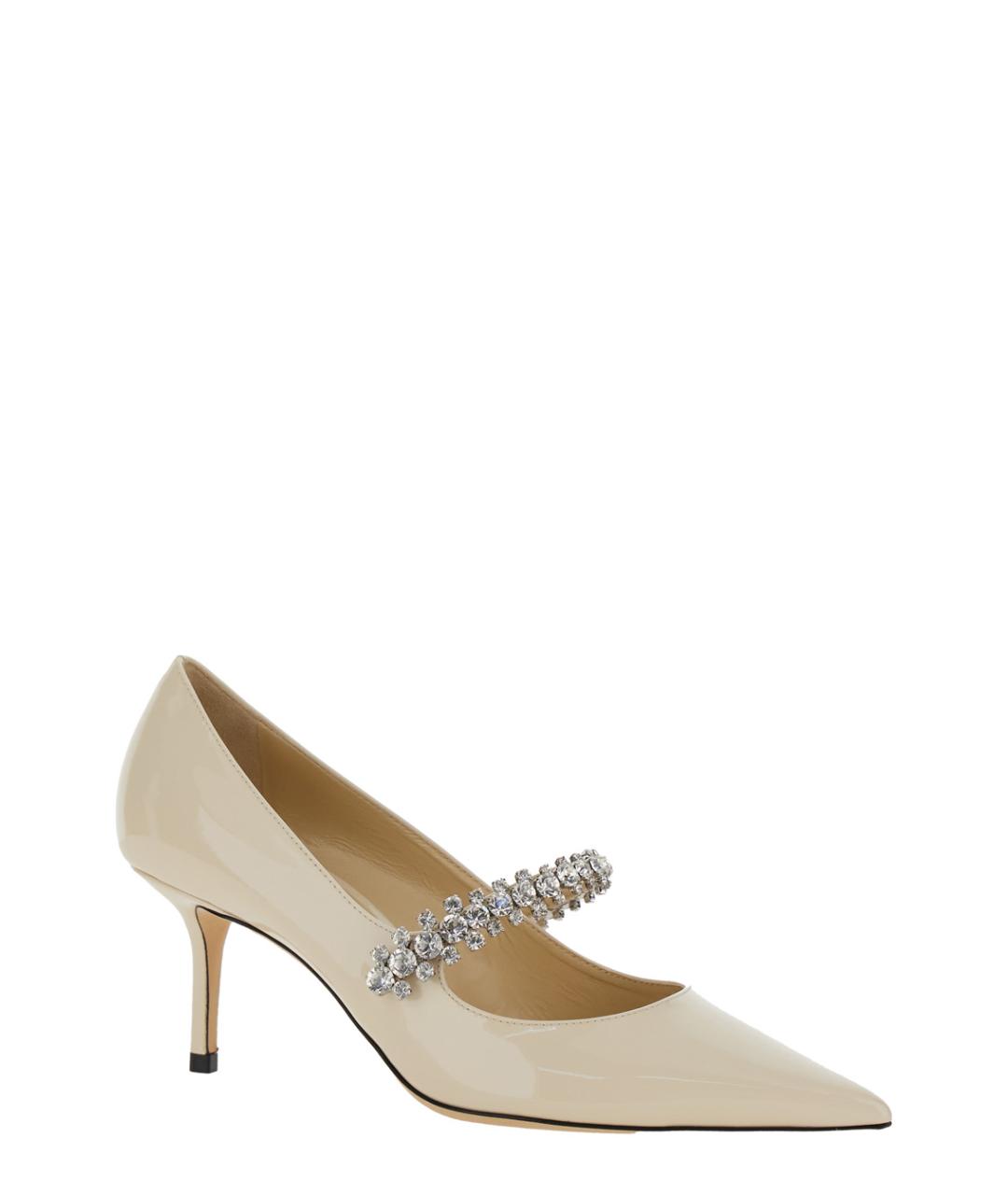 JIMMY CHOO Белые кожаные туфли, фото 2