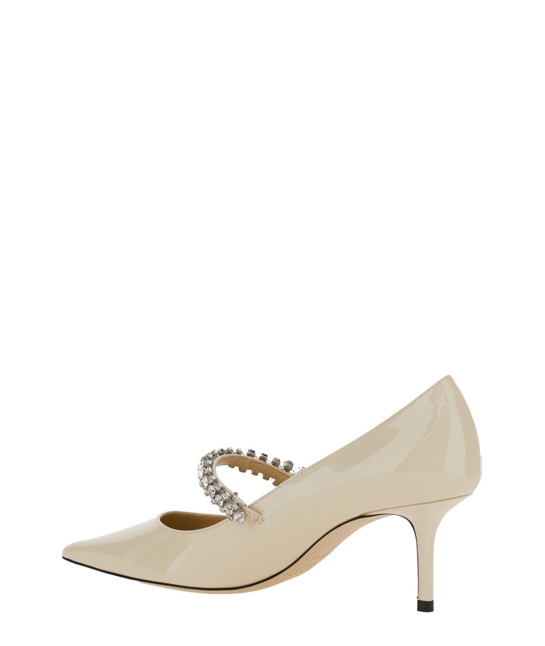 JIMMY CHOO Белые кожаные туфли, фото 3