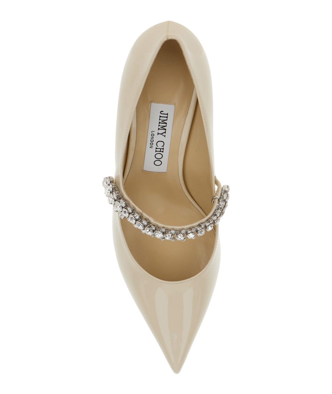 JIMMY CHOO Белые кожаные туфли, фото 4