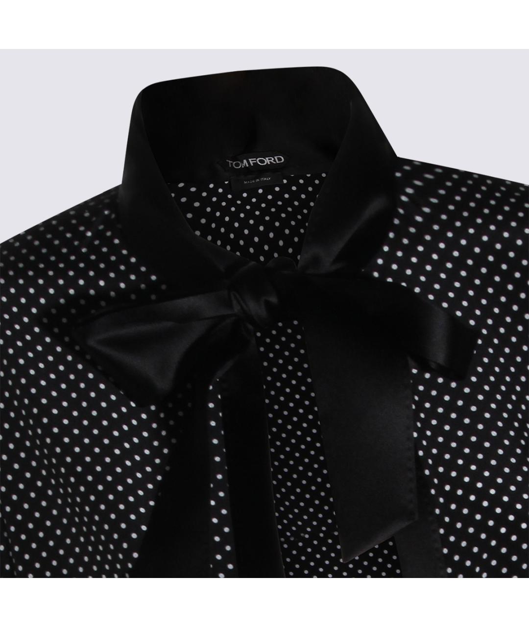 TOM FORD Черная шерстяная блузы, фото 3