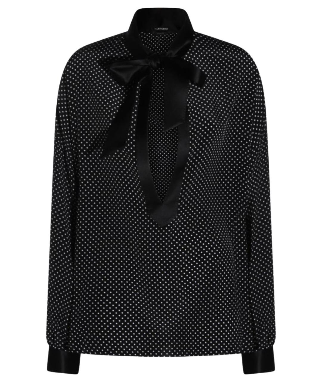 TOM FORD Черная шерстяная блузы, фото 1