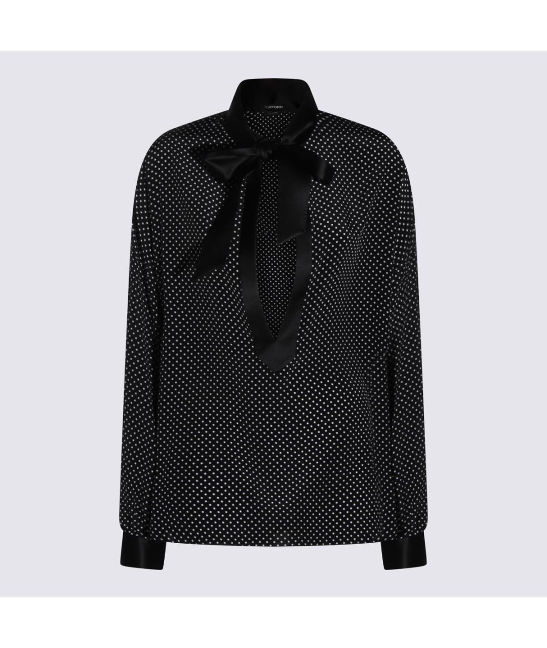 TOM FORD Черная шерстяная блузы, фото 5