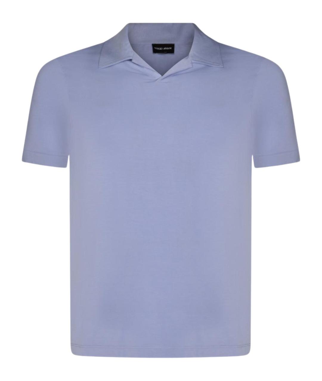 GIORGIO ARMANI Вискозное поло с коротким рукавом, фото 1
