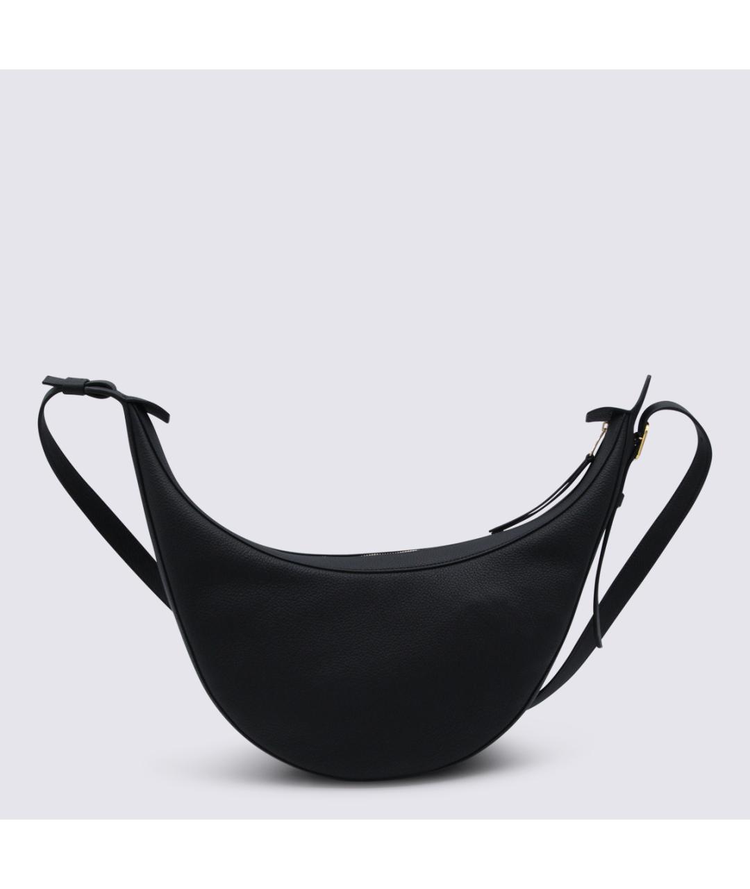 KHAITE Черная кожаная сумка через плечо, фото 3