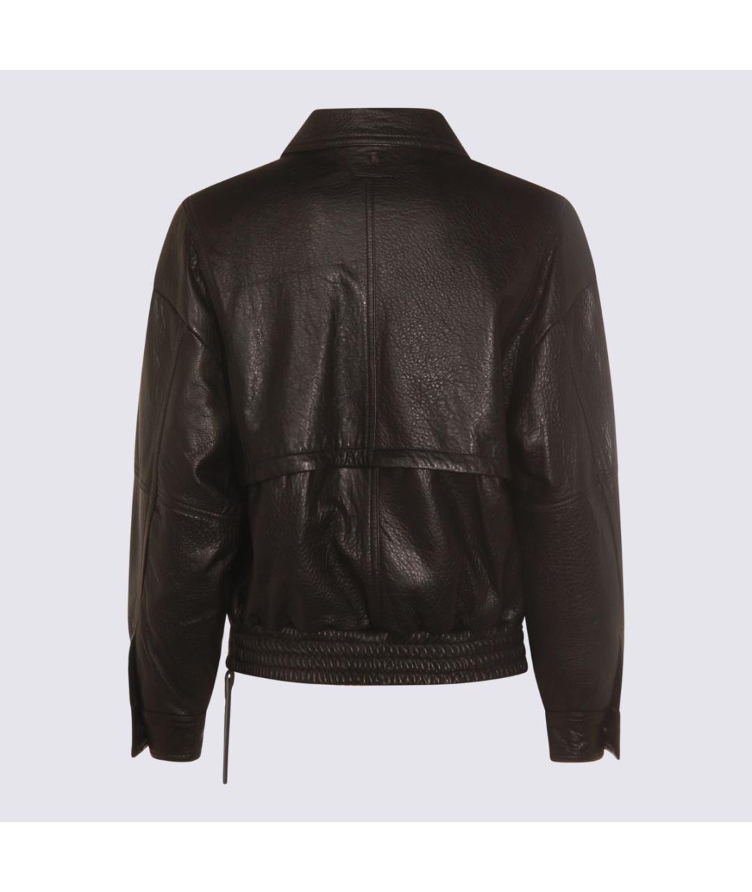 SALVATORE SANTORO Черная кожаная куртка, фото 2