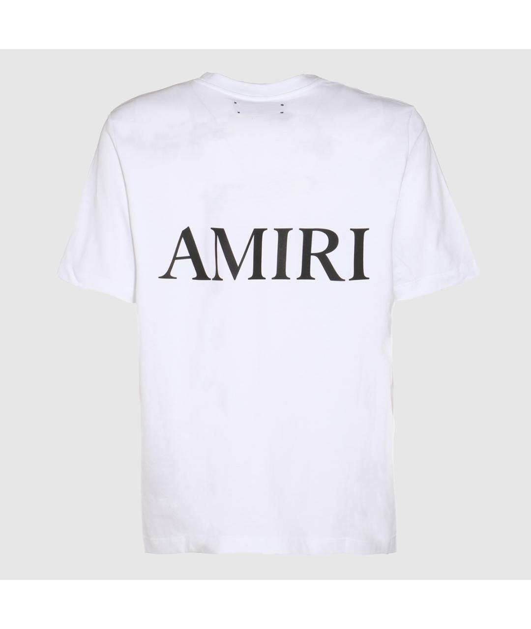 AMIRI Белая хлопковая футболка, фото 2