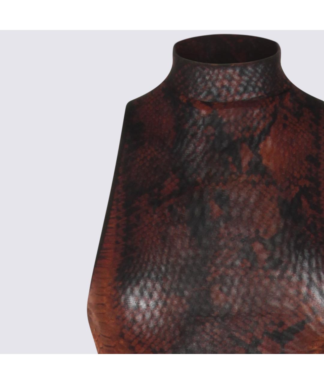 JEAN PAUL GAULTIER Коричневое платье, фото 3