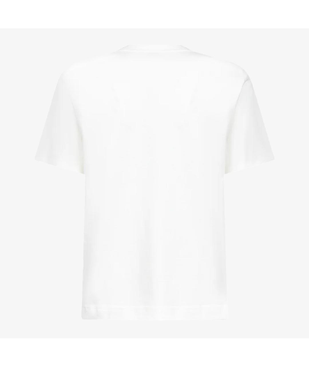 BURBERRY Белая хлопковая футболка, фото 2